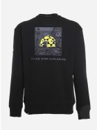 The North Face Cotton Crewneck Sweatshirt With Black Box Print The North Face Cotton Crewneck Sweatshirt With Black Box Print - Black