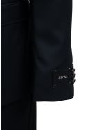 Z Zegna Single Breasted Black Wool Tailored Suit Z Zegna Single Breasted Black Wool Tailored Suit - Black