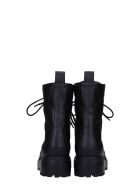Le Silla Combat Boots In Black Leather Le Silla Combat Boots In Black Leather - black