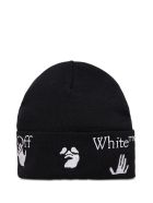 Off-White Black Wool Hat With Logo Off-White Black Wool Hat With Logo - Black
