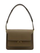 Marni Trunk Bag In Mono-coloured Saffiano Calfskin Marni Trunk Bag In Mono-coloured Saffiano Calfskin - Cigar