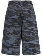 Balenciaga Camouflage Denim Bermuda Shorts Balenciaga Camouflage Denim Bermuda Shorts - Grey