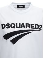 Dsquared2 Cotton T-shirt With Logo Print Dsquared2 Cotton T-shirt With Logo Print - White