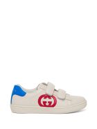 Gucci Ace Leather Sneakers With Logo Gucci Ace Leather Sneakers With Logo - White Red
