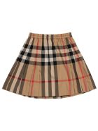 Burberry Vintage Check Cotton Pleated Skirt Burberry Vintage Check Cotton Pleated Skirt - Beige