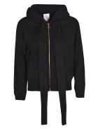Patou Zipped Logo Hoodie Patou Zipped Logo Hoodie - Black