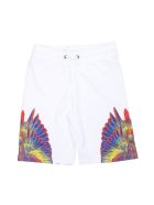 Marcelo Burlon Wings Sweatshorts Marcelo Burlon Wings Sweatshorts - Bianco