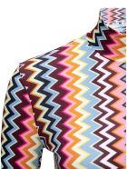 M Missoni Long-sleeved T- Shirt With Multicolor Zig Zag Print M Missoni Long-sleeved T- Shirt With Multicolor Zig Zag Print - Multicolor