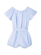 Miss Blumarine Striped Short Jumpsuit Miss Blumarine Striped Short Jumpsuit - Unico