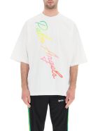 Palm Angels Miami Logo T-shirt Palm Angels Miami Logo T-shirt - White Multicolor