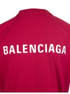 Unisex Red Balenciaga Wide Line T-shirt Balenciaga Unisex Red Balenciaga Wide Line T-shirt - Raspberry/white
