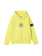 Stone Island Junior Yellow Teen Sweatshirt Stone Island Junior Yellow Teen Sweatshirt - Limone