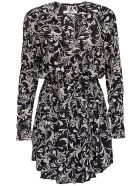 Isabel Marant Étoile Capucine Viscose Dress With Floral Print Isabel Marant Étoile Capucine Viscose Dress With Floral Print - Black