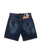 Dsquared2 Blue Denim Shorts Teen Dsquared2 K Dsquared2 Blue Denim Shorts Teen Dsquared2 K - Unica