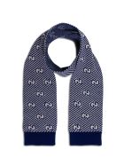 Gucci Wool Scarf With Logo Gucci Wool Scarf With Logo - Blu