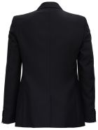 Givenchy Single Breasted Blazer In Black Wool Givenchy Single Breasted Blazer In Black Wool - Black