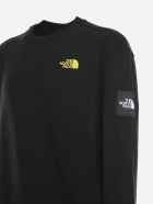 The North Face Cotton Crewneck Sweatshirt With Black Box Print The North Face Cotton Crewneck Sweatshirt With Black Box Print - Black