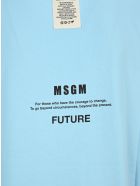 MSGM "fantastic Green" T-shirt MSGM "fantastic Green" T-shirt - BLUE