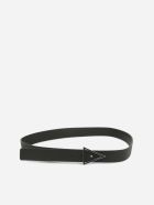 Bottega Veneta Black Leather Belt Bottega Veneta Black Leather Belt - Camping-silver