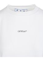 Woman White Oversize T-shirt With Graphic Print Off-White Woman White Oversize T-shirt With Graphic Print
