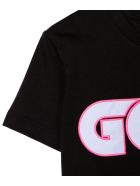 GCDS Black Cotton T-shirt GCDS Black Cotton T-shirt - Nero