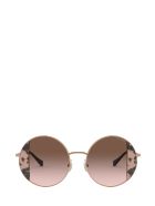 Miu Miu Eyewear Miu Miu Mu 57vs Pink Havana / Pink Gold Sunglasses Miu Miu Eyewear Miu Miu Mu 57vs Pink Havana / Pink Gold Sunglasses - PINK HAVANA / PINK GOLD