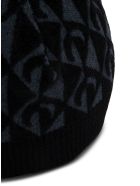 Marine Serre Moon Lozenge Hat In Viscose Blend Marine Serre Moon Lozenge Hat In Viscose Blend - Black