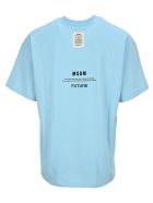 MSGM "fantastic Green" T-shirt MSGM "fantastic Green" T-shirt - BLUE