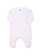 Givenchy White Babygrow For Baby Girl With Logos Givenchy White Babygrow For Baby Girl With Logos - White