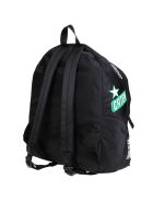 Dsquared2 Traveler Stickers Backpack In Nylon Dsquared2 Traveler Stickers Backpack In Nylon - Black