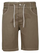 MSGM Drawstring Waist Plain Shorts MSGM Drawstring Waist Plain Shorts - Blue