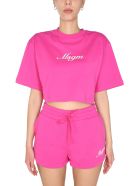 Cropped T-shirt MSGM Cropped T-shirt - Fucsia