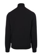 Man Black Sweatshirt With Zip And Logoed Bands Alexander McQueen Man Black Sweatshirt With Zip And Logoed Bands - Black