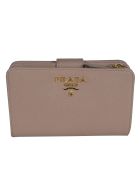 Prada Triangle Logo Snap Button Wallet Prada Triangle Logo Snap Button Wallet - Cipria