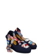 Castañer by Paul Smith Coralia C Ps Wedges In Blue Canvas Castañer by Paul Smith Coralia C Ps Wedges In Blue Canvas - blue