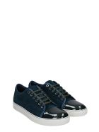 Lanvin Dbb1 Sneakers In Green Suede And Leather Lanvin Dbb1 Sneakers In Green Suede And Leather - green