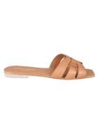 Saint Laurent Gathered Flat Sandals Saint Laurent Gathered Flat Sandals - Ambra