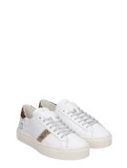 D.A.T.E. Vertigo Sneakers In White Leather D.A.T.E. Vertigo Sneakers In White Leather - white