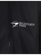 Woman Black Wide Line Corporate Windbreaker Balenciaga Woman Black Wide Line Corporate Windbreaker - Black