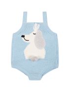Stella McCartney Kids Light Bleu Body For Baby Boy With Dog Stella McCartney Kids Light Bleu Body For Baby Boy With Dog - Light Blue