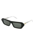 Gg0642s Sunglasses Gucci Gg0642s Sunglasses - 001 BLACK SILVER GREY