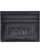 Fendi Leather Card Holder Fendi Leather Card Holder - black