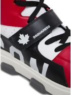 Dsquared2 Icon Color Block High Leather Sneakers Dsquared2 Icon Color Block High Leather Sneakers - Red