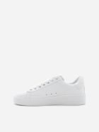 Golden Goose Pure Star Sneakers In Leather With Laminated Effect Logo Golden Goose Pure Star Sneakers In Leather With Laminated Effect Logo - White