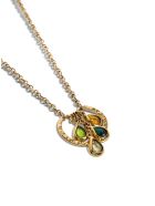 Alberta Ferretti Gold-colored Metal Necklace With Multicolor Crystals Alberta Ferretti Gold-colored Metal Necklace With Multicolor Crystals - Metallic