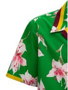 Valentino Cotton Shirt With Floral Print Valentino Cotton Shirt With Floral Print - Green