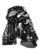 Polka Dot Logo Print Scarf Dolce & Gabbana Polka Dot Logo Print Scarf - Nero