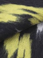 Saint Laurent Wool And Mohair Blend Scarf With All-over Multicolor Leopard Motif Saint Laurent Wool And Mohair Blend Scarf With All-over Multicolor Leopard Motif - Multicolor