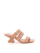 Salvatore Ferragamo Steffie 55 Leather Mules Salvatore Ferragamo Steffie 55 Leather Mules - Naturale