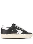 Woman Black Hi-star Sneakers With Silver Star And Spoiler Golden Goose Woman Black Hi-star Sneakers With Silver Star And Spoiler